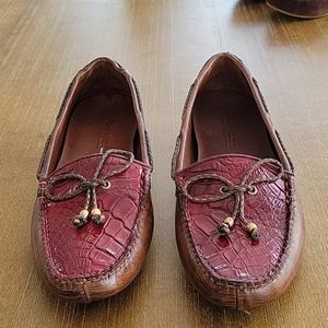 Belvedere Donna leather driving shoes. Never worn